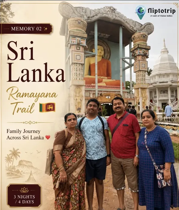 Flip To Trip travellers in Sri Lanka: Ramayana Trail, with family